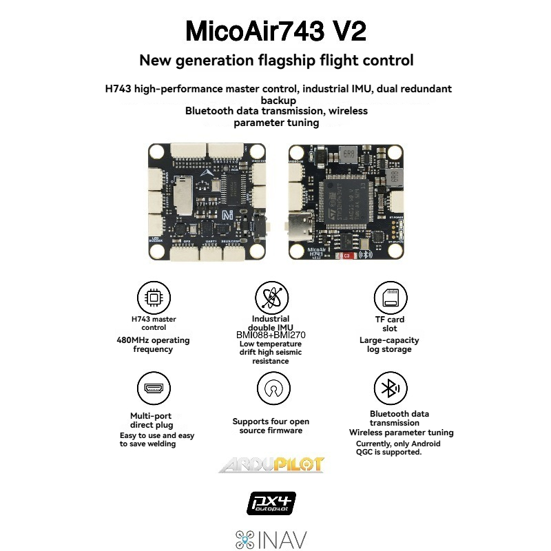MicoAir743 V2   Flight Control - Drone Gimbal Controller recension och pris